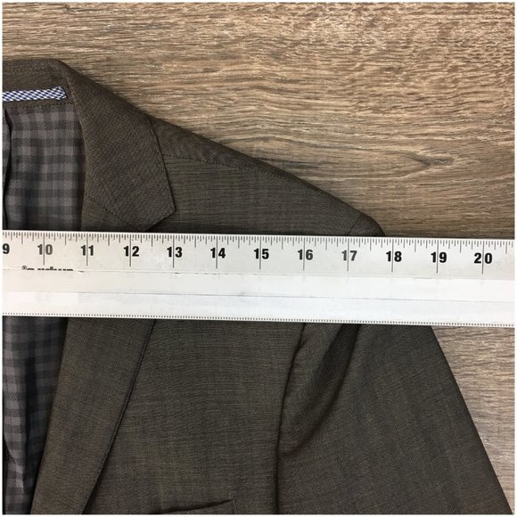 Ben Sherman Mens Blazer Sport Coat Two Button Casual Jacket Size 40L Wool Suits‎ - Picture 10 of 13